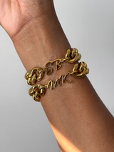 Custom Initials | Adorn Cuban Bracelet (16mm)