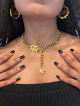Love Letter Initial (A-Z) Cuban Drop Necklace