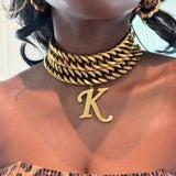 Heavy Hitter Cuban Initial (A-Z) Pendant Necklace (20mm)